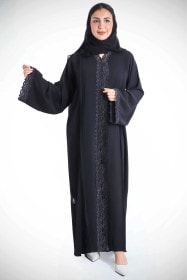 عباية انيقة كرستال حواف لاسيه AIK5012