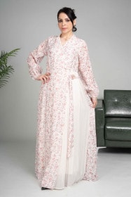 Floral Folds Modest Dress CJ1024