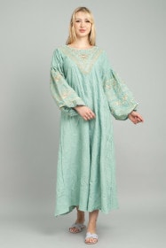 Embroidered Wide Push Sleeves Jalabiya CJ1085