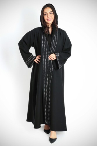 عباية لاسيه انيقة AIK6061 اسود
