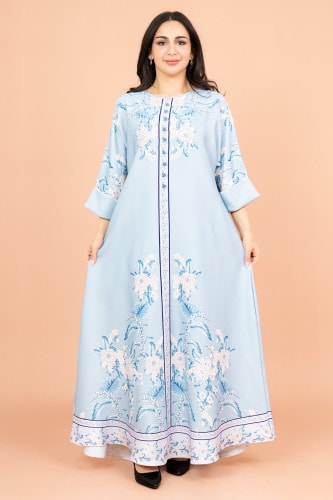 Crystal Enchant Print Jalabiya IK1017