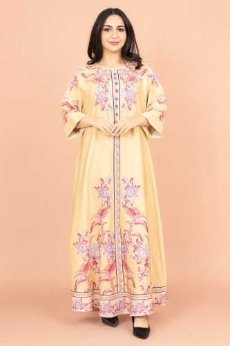 Crystal Enchant Print Jalabiya IK1017