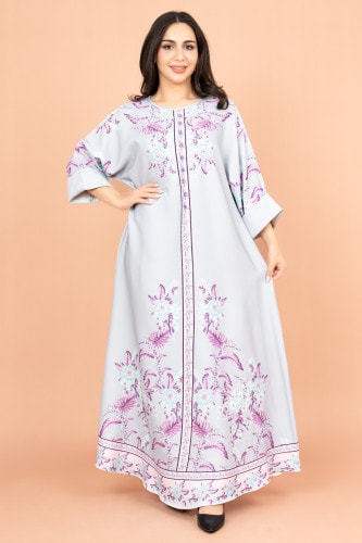 Crystal Enchant Print Jalabiya IK1017
