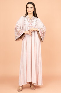 Crystal-Embellished Embroidered Jalabiya IK4002 image