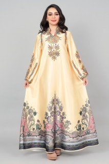 Modern Embroidered Jalabiya IK1014 image