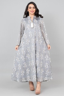 Petal Grace Embroidered Jalabiya OMN02 image