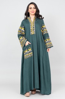 Blossom Embroidery Jalabiya OMN06 image