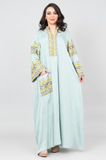 Blossom Embroidery Jalabiya OMN06 image