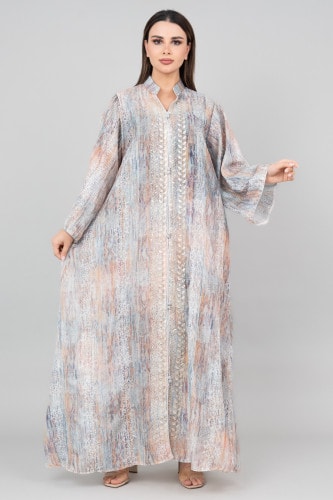 Petal Grace Embroidered Jalabiya IK3004