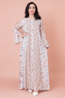 Floral Patterns Modern Jalabiya IN056 image