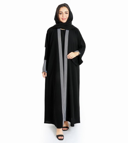 Elegance Piping Modern Abaya AIK6068