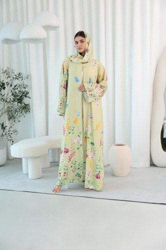 Colordul Floral Garden Design Abaya ABY1106
