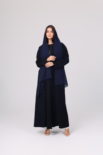 Solid Straight Cut Abaya ABY1111