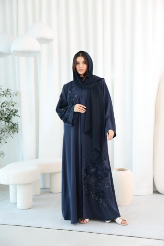 Luxury Design Beaded Embroidery Abaya ABY1118