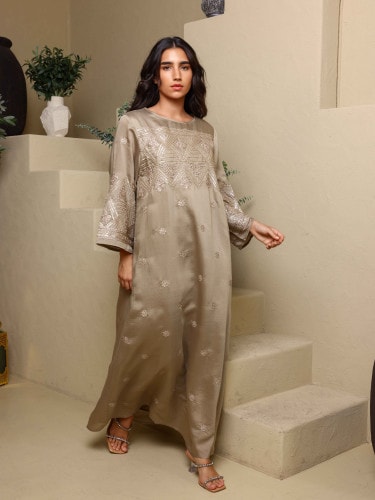 IKKXA Inaya Jalabiya IK4029 Brown