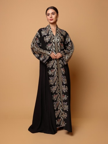 Ikkxa Taliah Jalabiya IK7006 Black