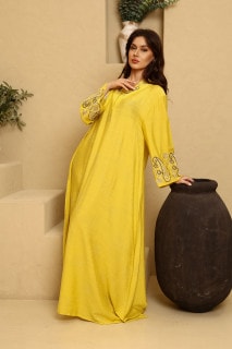 IKKXA Zaytouna Jalabiya IK6038 Yellow image