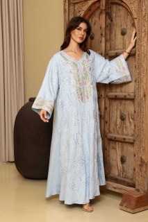 IKKXA Turath Jalabiya IK4038 Blue image