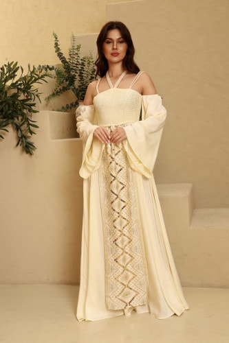 IKKXA Rawdah Jalabiya IK4041 Yellow