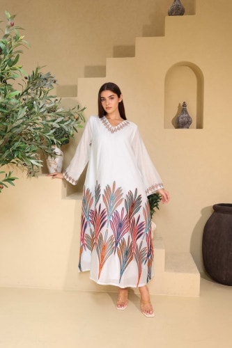 IKKXA Solène Jalabiya IK6025 Brown