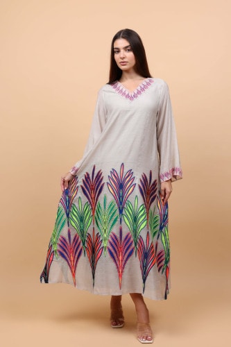 IKKXA Solène Jalabiya IK6025 Brown