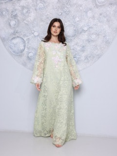 IKKXA Rosé Jardin Jalabiya IK1115 Green image