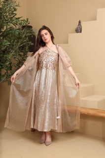 Royal Mist Jalabiya IK4043 Brown image