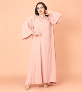 Crystal Breeze Jalabiya IK6001 Peach image