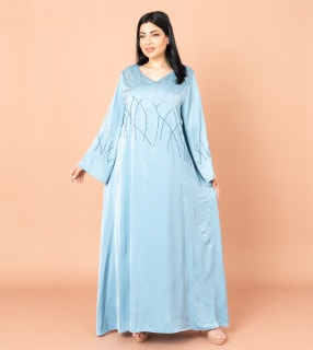 Celestial Glow Jalabiya IK6006 Blue image