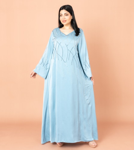 Celestial Glow Jalabiya IK6006 Blue