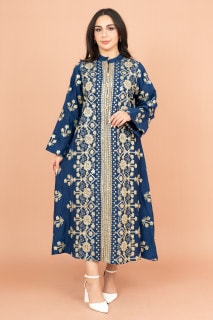 Elegant Jalabiya with Intricate Embroidery Work IK6005 image