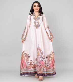 Modern Embroidered Jalabiya IK1014 image