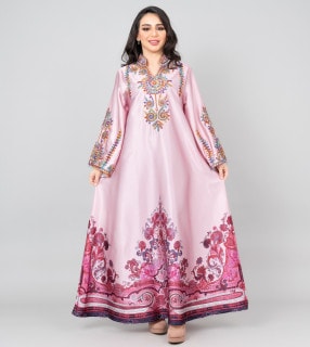 Modern Embroidered Jalabiya IK1014 image