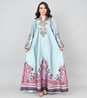Modern Embroidered Jalabiya IK1014 image