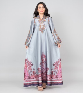 Modern Embroidered Jalabiya IK1014 image