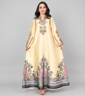 Modern Embroidered Jalabiya IK1014 image