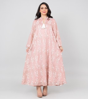 Petal Grace Embroidered Jalabiya OMN02 image