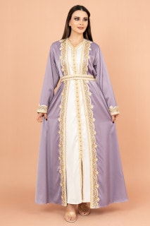 Belted Elegant 2-Piece Kaftan IK2009 image