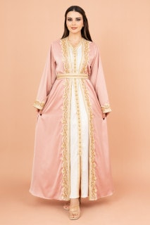 Belted Elegant 2-Piece Kaftan IK2009 image