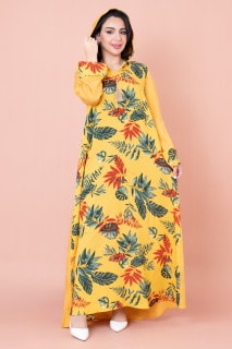 Maghrebi Leaf Hooded Jalabiya IN1033 image