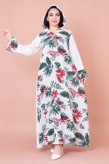 Maghrebi Leaf Hooded Jalabiya IN1033 image