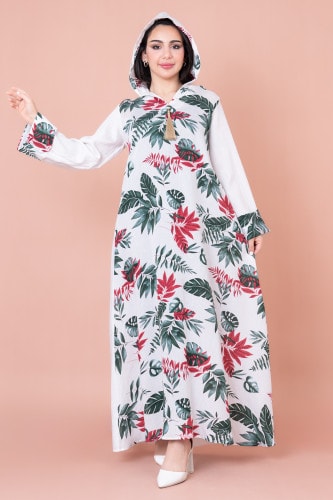 Maghrebi Leaf Hooded Jalabiya IN1033