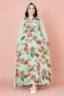 Maghrebi Leaf Hooded Jalabiya IN1033 image