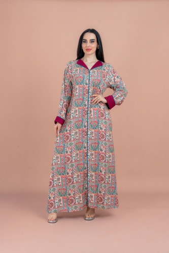 Pattern Printed Modern Jalabiya IN086
