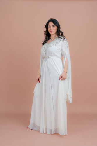 Belted Elegant 2-Piece Kaftan IKS502