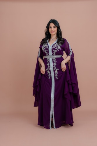 Belted Elegant 2-Piece Kaftan IKS508