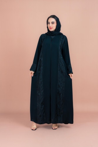 Classic Abaya with Fine Handwork AIK153