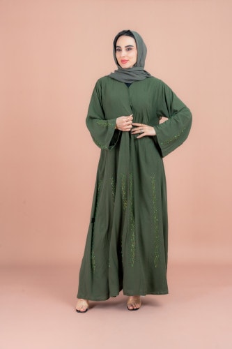 Modern Crystal Abaya AIK157