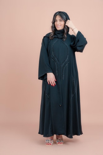 Crystal Elegance Abaya AIK126