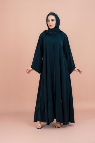 Classic Abaya with Fine Handwork AIK133